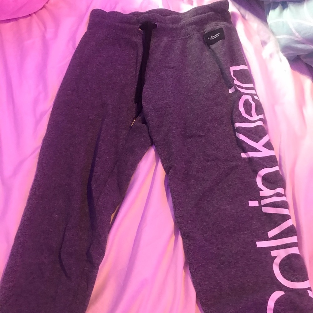 sweatpants for women medium grey calvin klein
